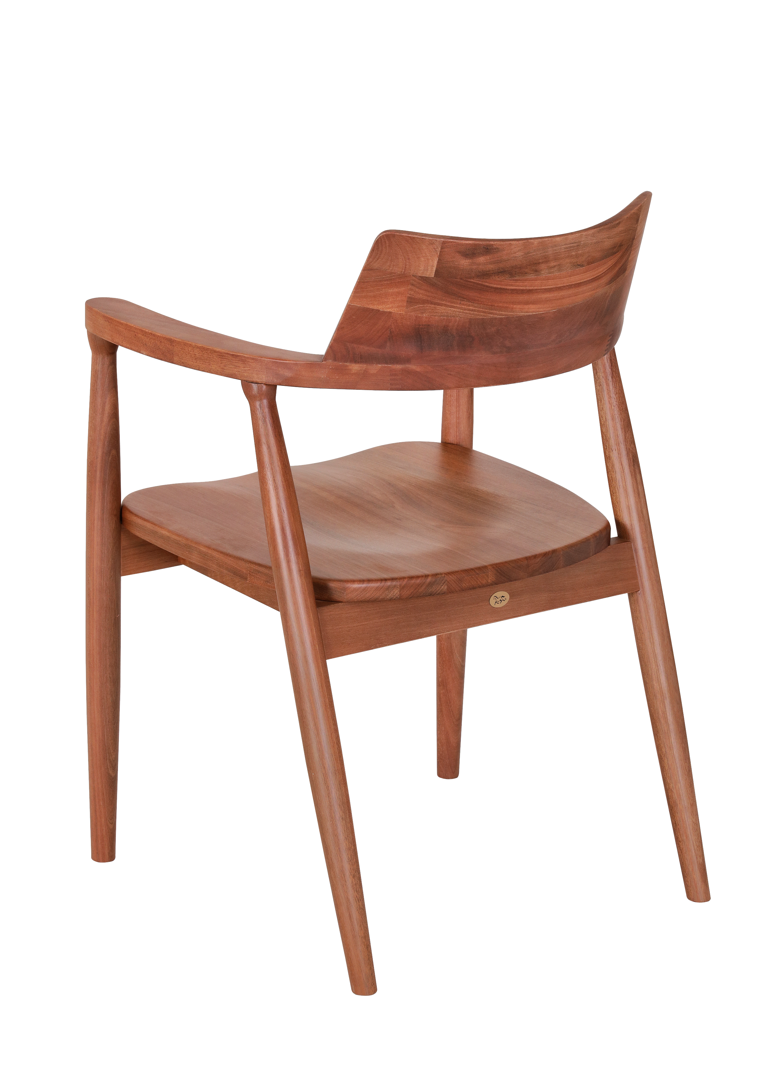 UWW_Fendi Wooden seat Dining Chair NM_Back view