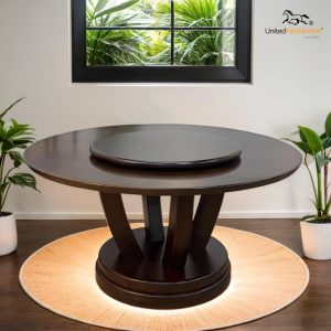 Lotus-R Round Solid Dining Table